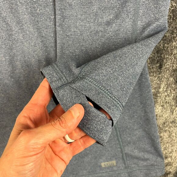 Stio Crester Half Zip Heather Blue Pullover Men's L Performance Stretch - Picture 6 of 12